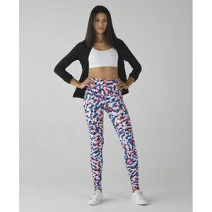 Lululemon Wunder Under Pant (Hi-Rise) Capoeira Multi Sz 6 EUC